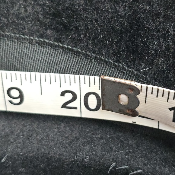 Vintage Peachbloom Velour Merrimac Body Black Fur Felt Hat with Veil & Bow‎ - Picture 10 of 11